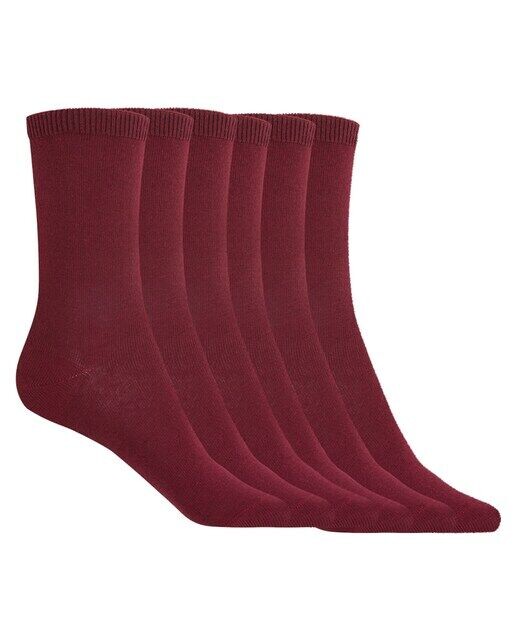 В упаковке 6 пар однотонных хлопковых носков Basix Punto Blanco, гранатовый
В упаковке 6 пар однотонных хлопковых носков Basix Punto Blanco, гранатовый