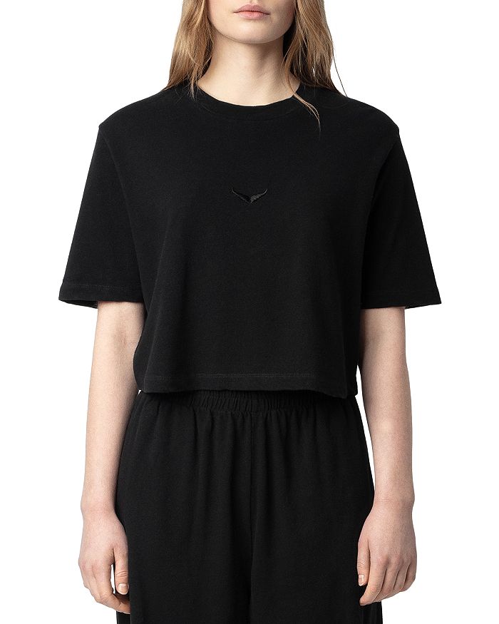 Футболка Mila укороченная Zadig & Voltaire, черный
Футболка Mila укороченная Zadig & Voltaire, черный