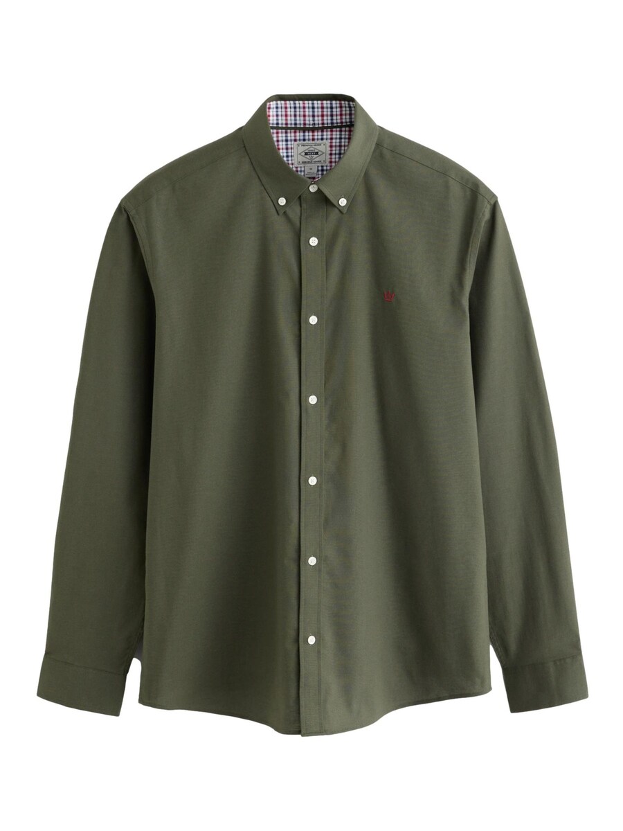 Рубашка обычного кроя на пуговицах Next, оливковый
Рубашка обычного кроя на пуговицах Next, оливковый