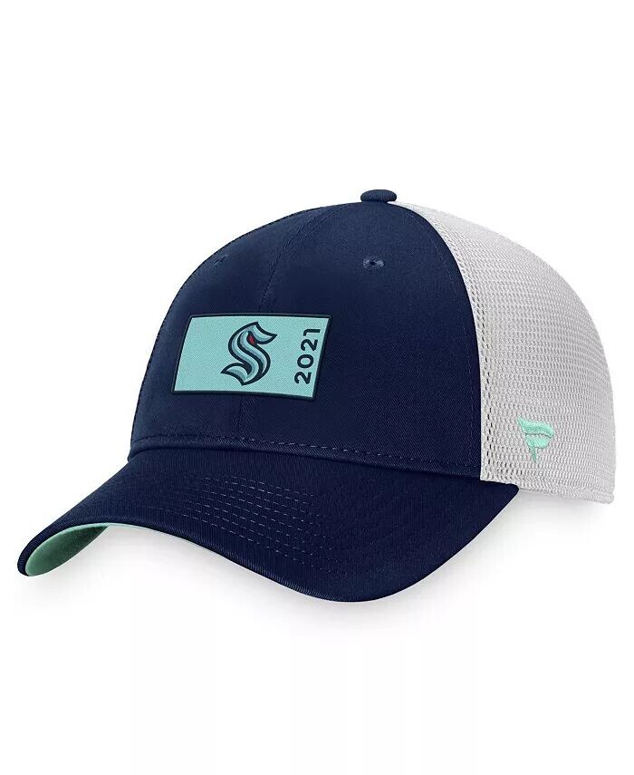 Мужская бейсболка Seattle Kraken Authentic Pro Rink Trucker Snapback цвета Deep Sea Blue и White Fanatics
Мужская бейсболка Seattle Kraken Authentic Pro Rink Trucker Snapback цвета Deep Sea Blue и White Fanatics