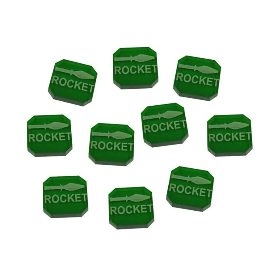 Жетоны ракетных боеприпасов Gaslands — полупрозрачные зеленые, Token Sets - Gaslands (Litko Aerosystems)
Жетоны ракетных боеприпасов Gaslands — полупрозрачные зеленые, Token Sets - Gaslands (Litko Aerosystems)