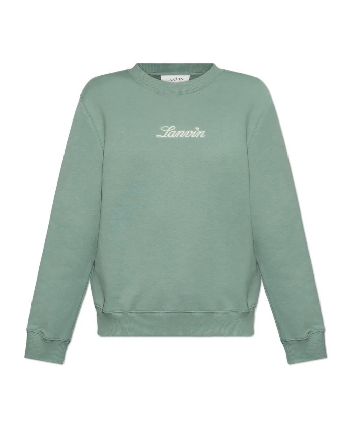 Толстовка с вышитым логотипом Lanvin, зеленый
Толстовка с вышитым логотипом Lanvin, зеленый