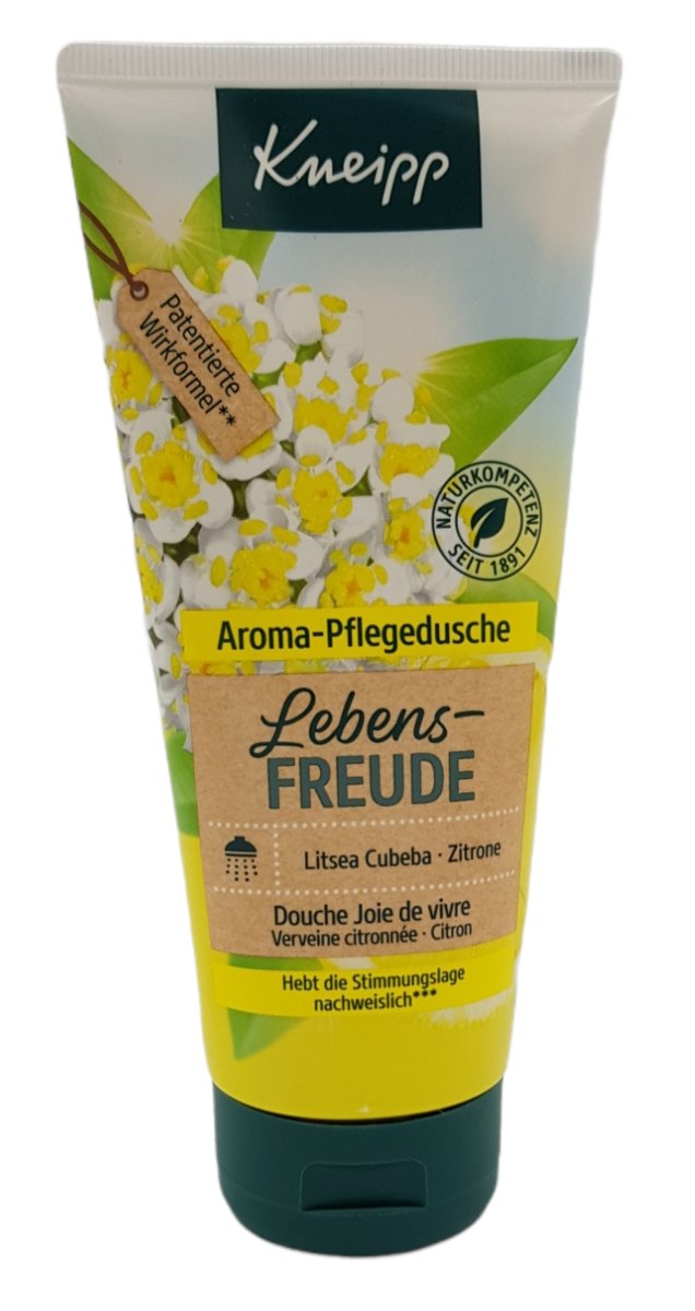 KNEIPP Lebens-freude, гель для душа, литсея кубеба, лимон 200мл
KNEIPP Lebens-freude, гель для душа, литсея кубеба, лимон 200мл