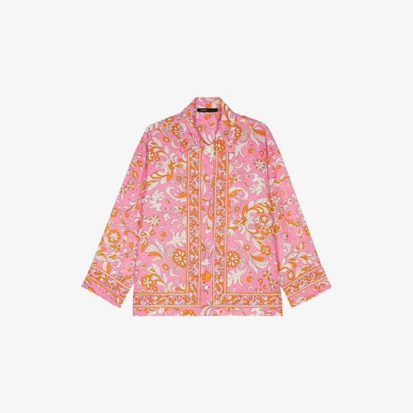 Рубашка длинная Maje с принтом пейсли, розовый
Рубашка длинная Maje с принтом пейсли, розовый