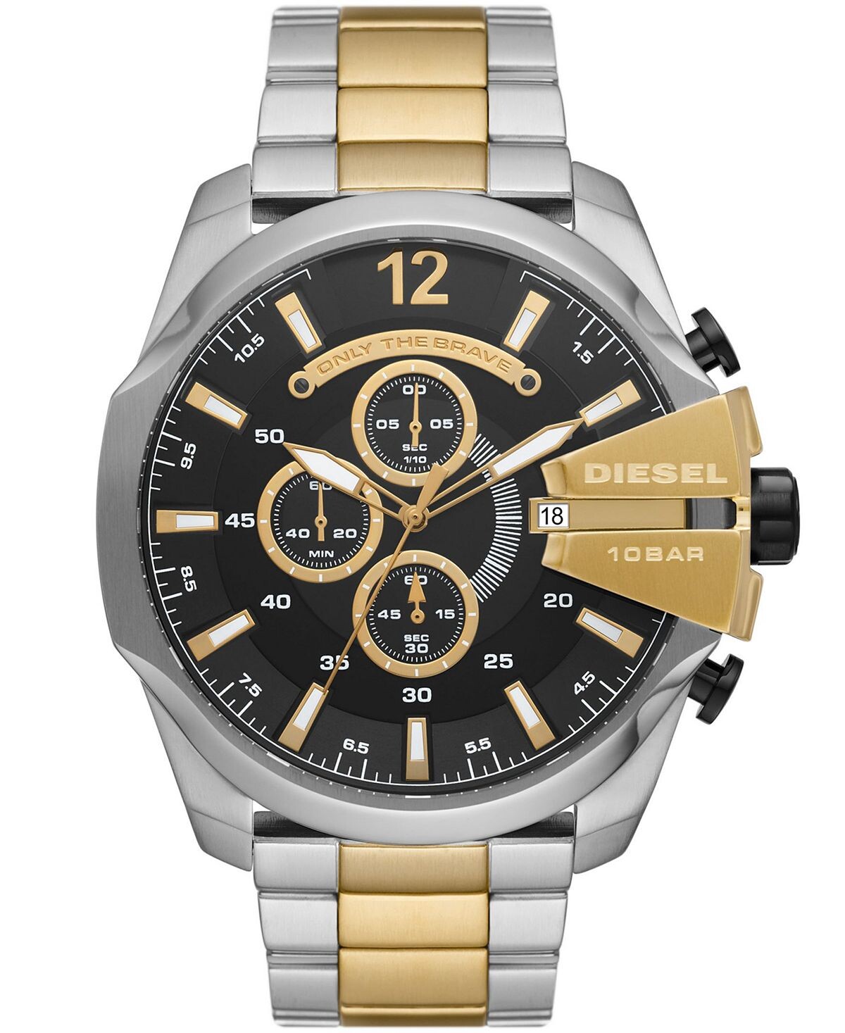 Мужские часы Mega Chief Chronograph с двухцветным браслетом из нержавеющей стали, 51 мм Diesel
Мужские часы Mega Chief Chronograph с двухцветным браслетом из нержавеющей стали, 51 мм Diesel