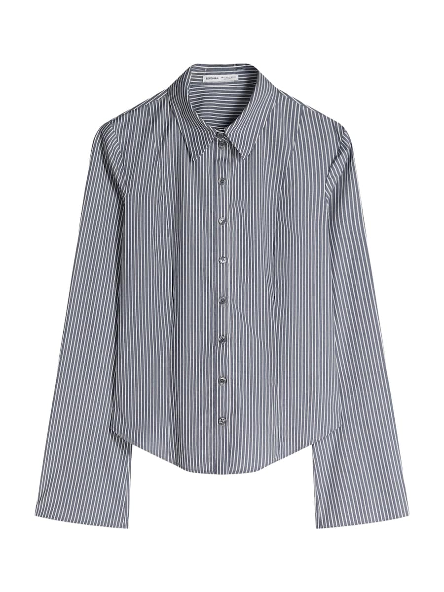 Блуза Bershka, серый
Блуза Bershka, серый