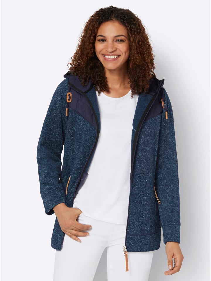 Флисовая куртка бирюзово-синего меланжевого цвета WITT WEIDEN
Флисовая куртка бирюзово-синего меланжевого цвета WITT WEIDEN