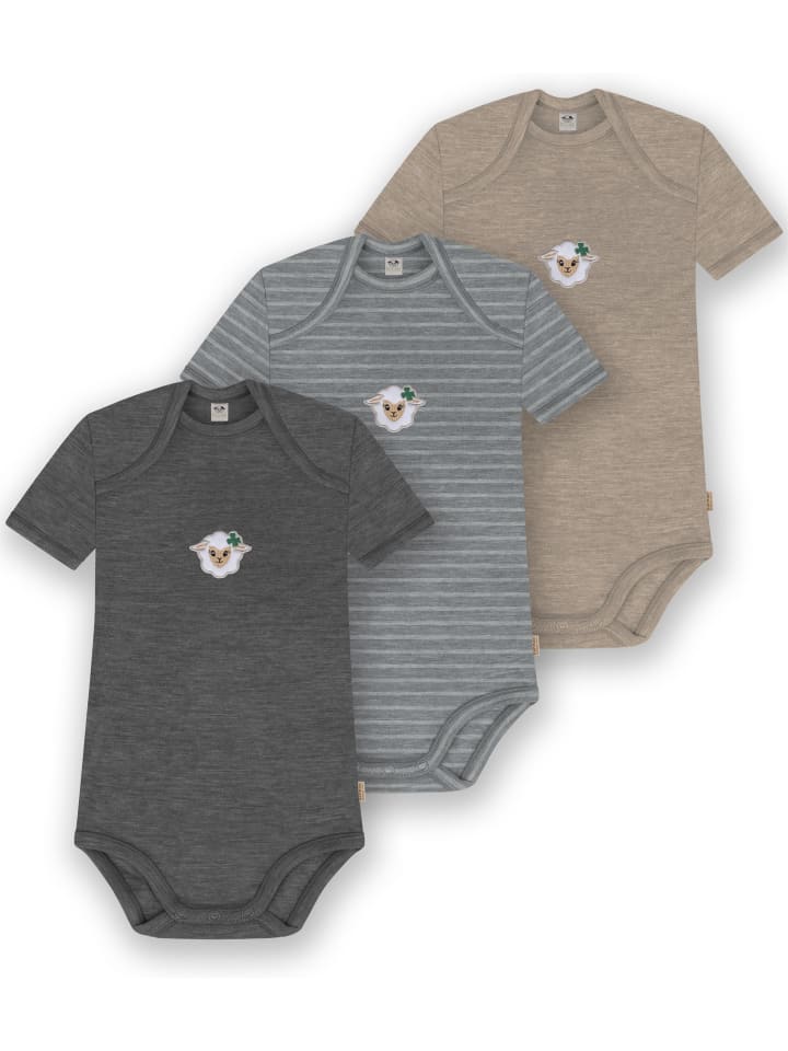 Normani Outdoor Sports Комплект из 3 детских боди с короткими рукавами из мериносовой шерсти, цвет Тауранга, бежевый/серый/антрацитовый
Normani Outdoor Sports Комплект из 3 детских боди с короткими рукавами из мериносовой шерсти, цвет Тауранга, бежевый/серый/антрацитовый