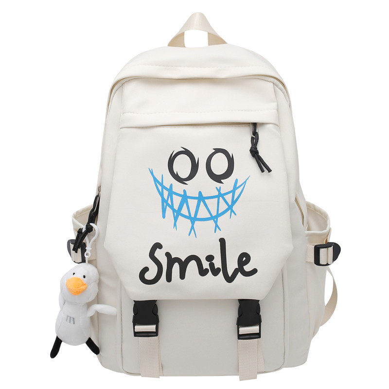 BALANG Нейлоновый походный рюкзак унисекс черно-белый, White Big Tooth Pattern+Cheering Duck Charm
BALANG Нейлоновый походный рюкзак унисекс черно-белый, White Big Tooth Pattern+Cheering Duck Charm