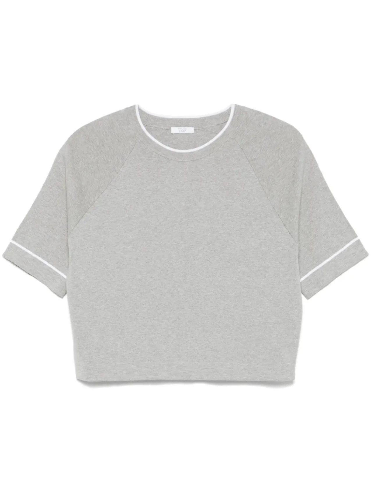 Peserico футболка с контрастной отделкой, серый 
Peserico футболка с контрастной отделкой, серый