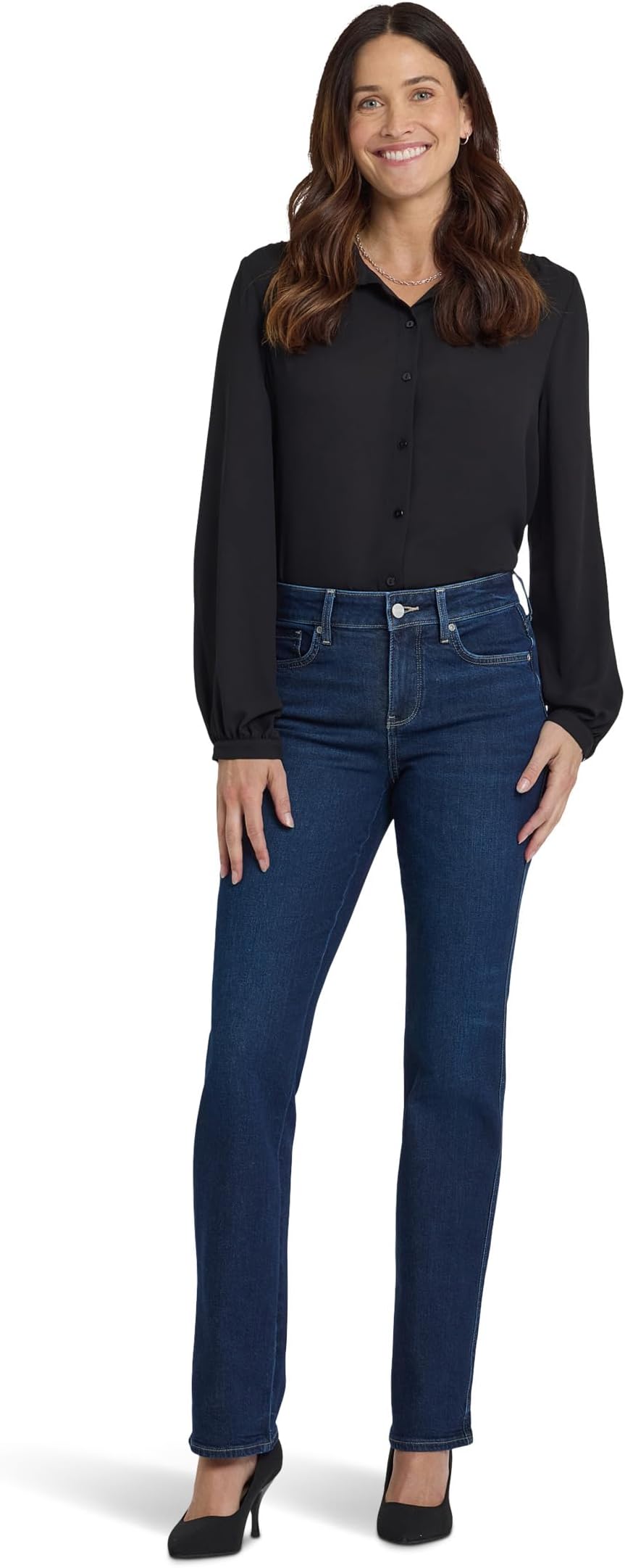 Джинсы NYDJ Women's Marilyn Straight Double Stitching, Indigo Seine
Джинсы NYDJ Women's Marilyn Straight Double Stitching, Indigo Seine