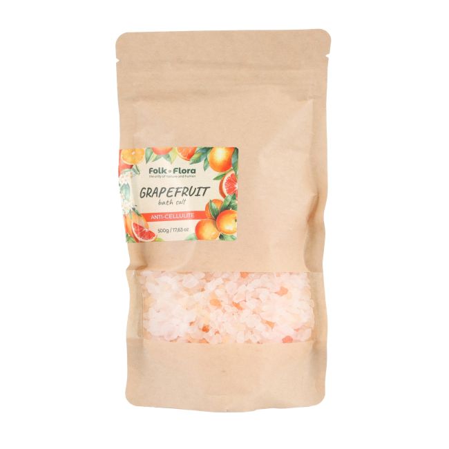 Антицеллюлитная соль для ванн с грейпфрутом от народной и флоральной медицины FOLK&FLORA, 500 гр
Антицеллюлитная соль для ванн с грейпфрутом от народной и флоральной медицины FOLK&FLORA, 500 гр