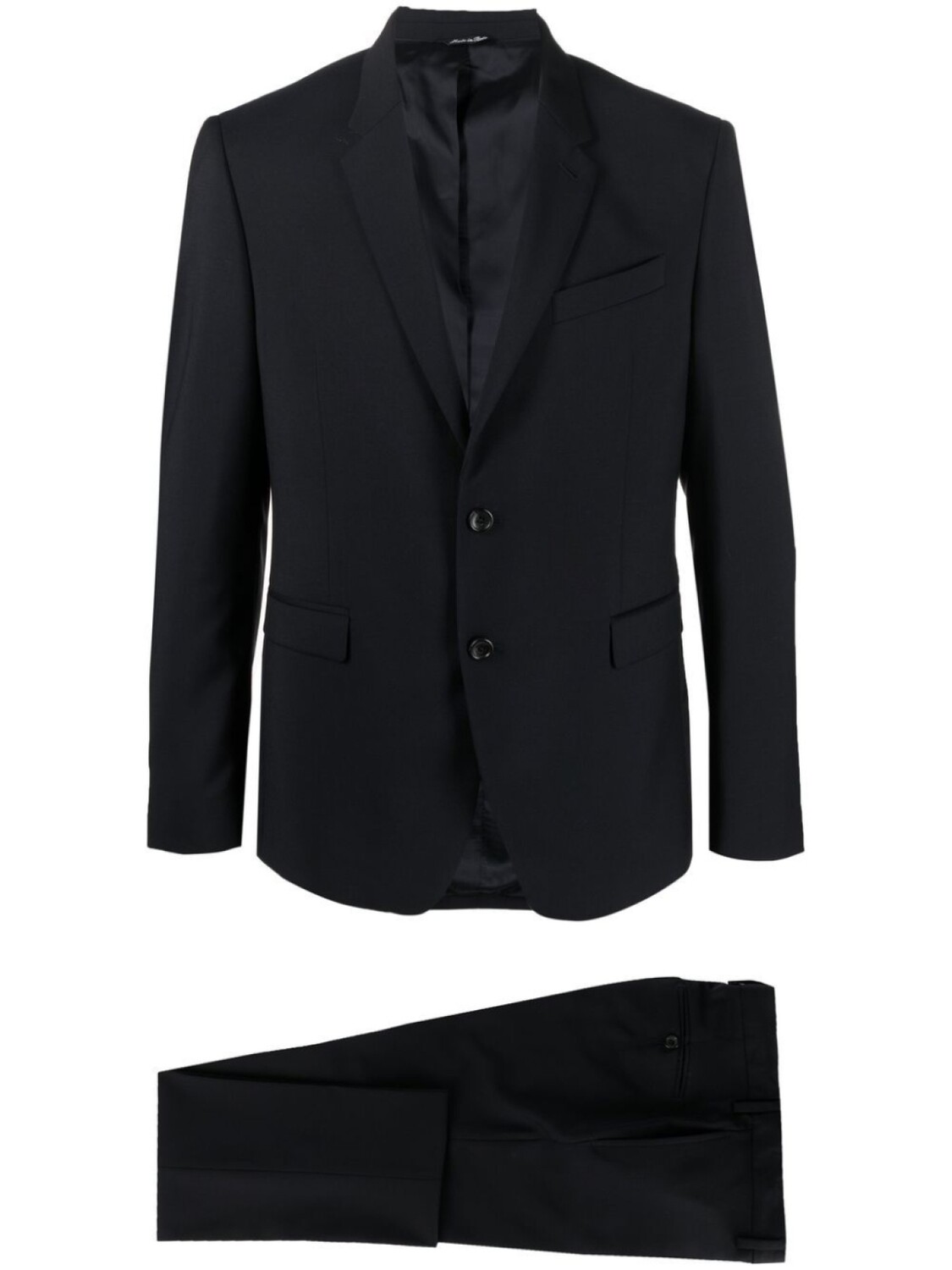 Костюм из необработанной шерсти с однобортным пиджаком Reveres 1949, синий 
Костюм из необработанной шерсти с однобортным пиджаком Reveres 1949, синий