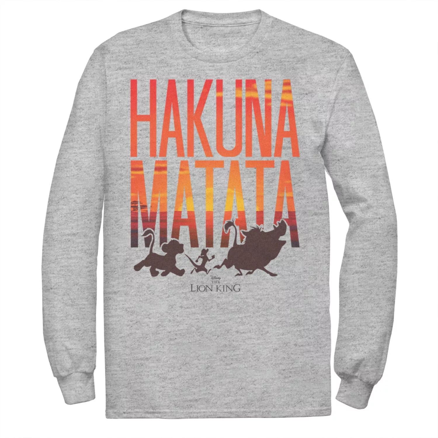 Мужская футболка Disney's The Lion King Sunset Hakuna Matata Licensed Character
Мужская футболка Disney's The Lion King Sunset Hakuna Matata Licensed Character