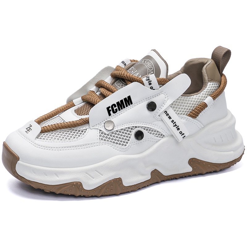 Дышащая обувь для детей и подростков, увеличивающая рост FCMM, белый/хаки
Дышащая обувь для детей и подростков, увеличивающая рост FCMM, белый/хаки