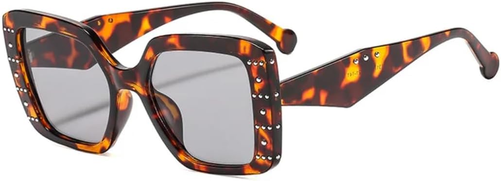 Модные квадратные солнцезащитные очки для женщин в стиле ретро, конфетные цвета, панк, заклепки, леопардовый принт, защита от УФ-излучения UV400 TVTBBVV, Leopard-lightgray
Модные квадратные солнцезащитные очки для женщин в стиле ретро, конфетные цвета, панк, заклепки, леопардовый принт, защита от УФ-излучения UV400 TVTBBVV, Leopard-lightgray