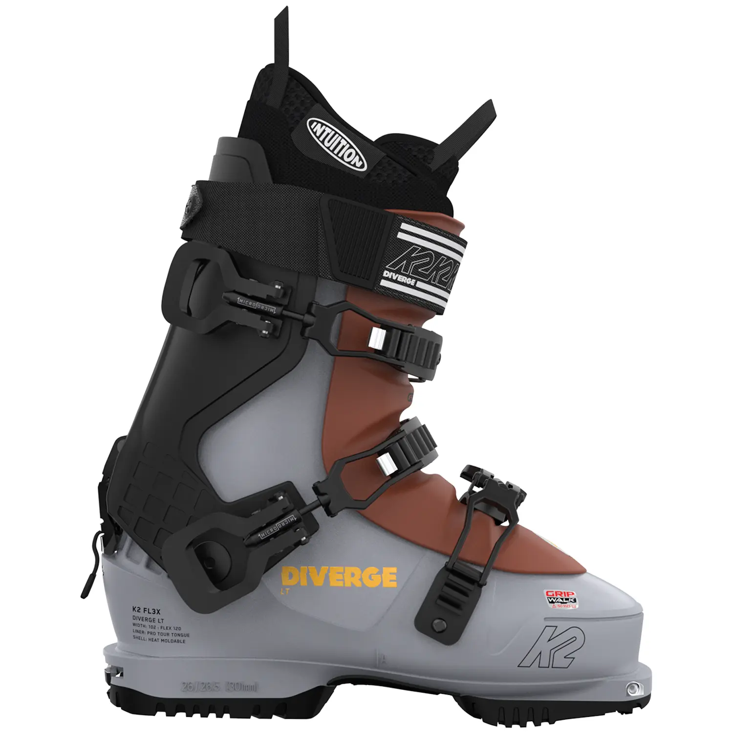 Горнолыжные ботинки K2 FL3X Diverge LT Alpine Touring 2023, серый
Горнолыжные ботинки K2 FL3X Diverge LT Alpine Touring 2023, серый