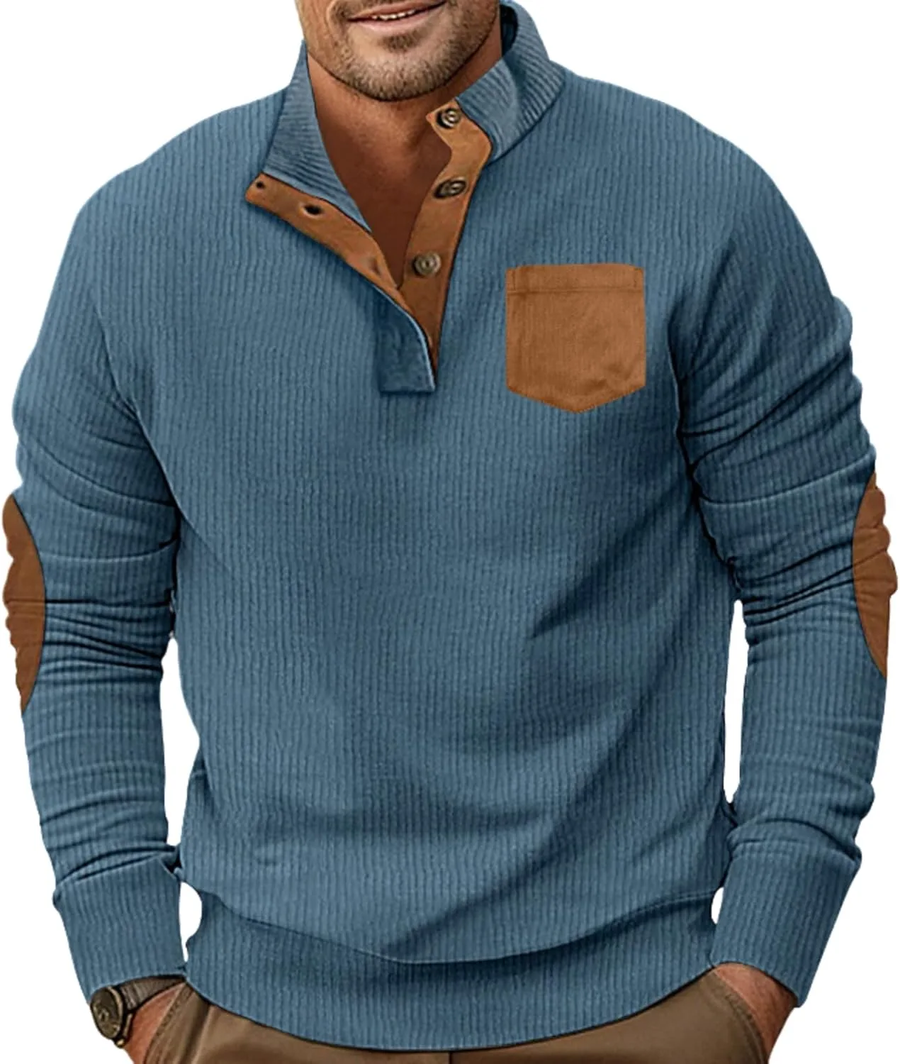 Куртка-пуловер Corduroy с длинными рукавами и накладками на локтях Spatofa
Куртка-пуловер Corduroy с длинными рукавами и накладками на локтях Spatofa