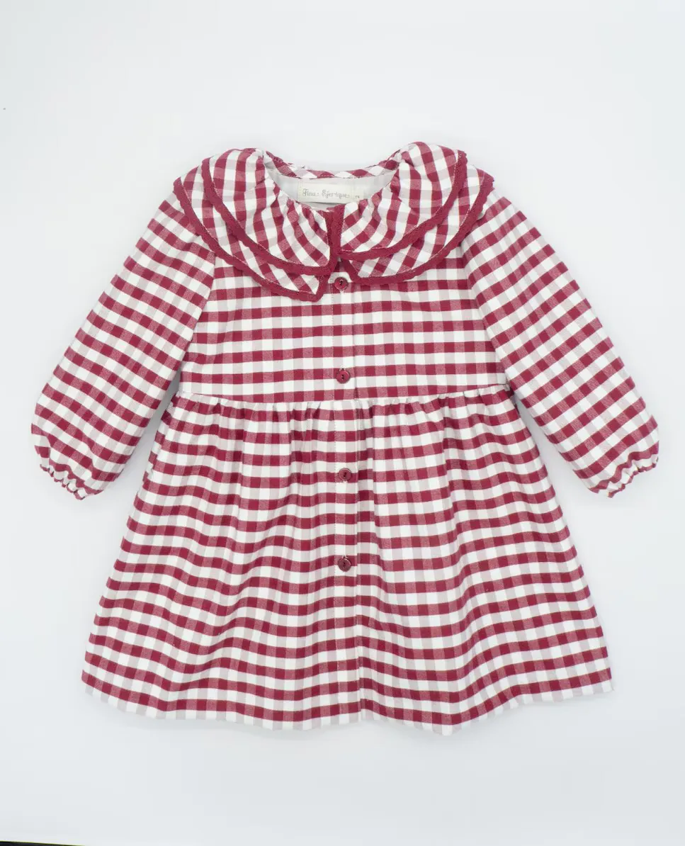 Хлопковое платье бордового цвета для девочки Fina Ejerique
Хлопковое платье бордового цвета для девочки Fina Ejerique