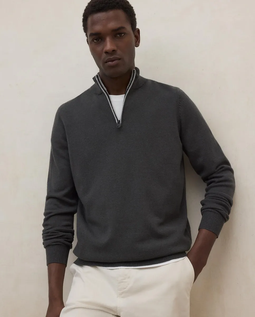 Мужская толстовка с высоким воротником и молнией Ecoalf, темно-зеленый
Мужская толстовка с высоким воротником и молнией Ecoalf, темно-зеленый