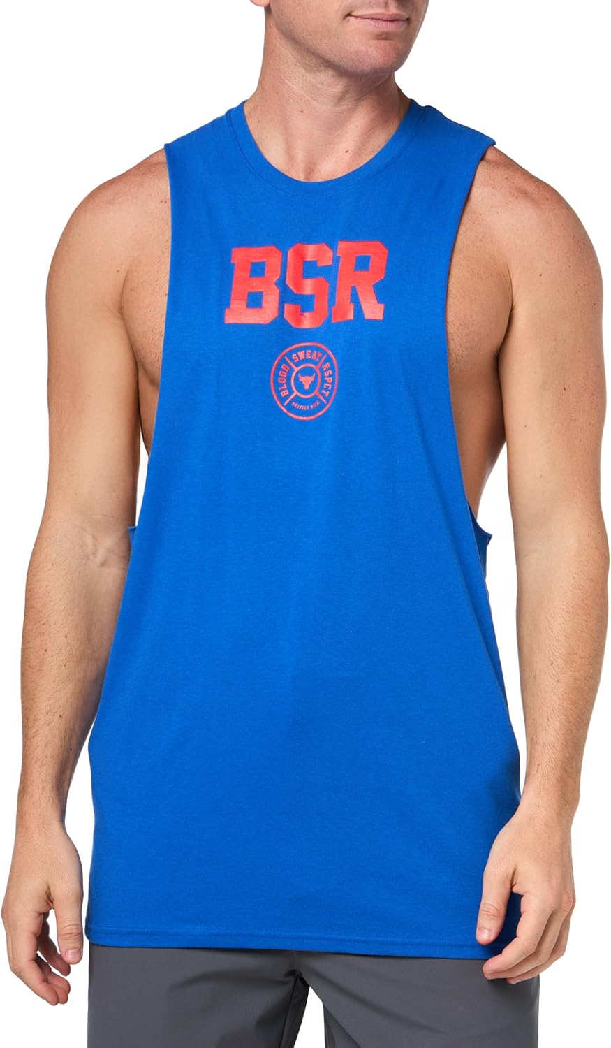 Under Armour мужская майка Project Rock Blood Sweat Respect, (400) Team Royal/Racer Red
Under Armour мужская майка Project Rock Blood Sweat Respect, (400) Team Royal/Racer Red