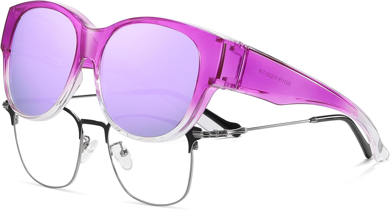 Солнцезащитные очки HAOLOTA Fit Over Glasses для женщин, поляризованные, модные, в форме «кошачьих глаз», с защитой от УФ-излучения, L Size A10 Transparent Purple/Purple
Солнцезащитные очки HAOLOTA Fit Over Glasses для женщин, поляризованные, модные, в форме «кошачьих глаз», с защитой от УФ-излучения, L Size A10 Transparent Purple/Purple