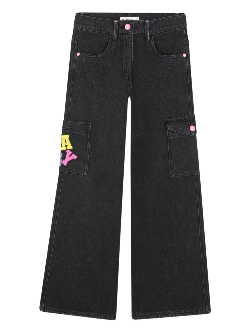 Джинсы карго с нашивкой Billieblush, черный
Джинсы карго с нашивкой Billieblush, черный