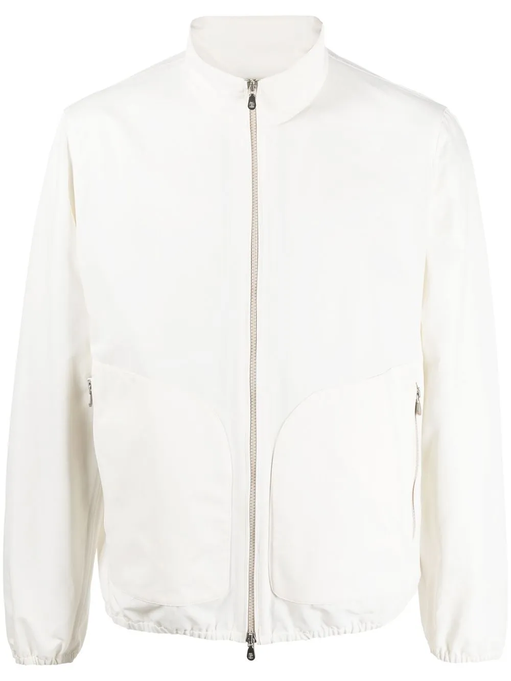 Куртка с воротником-воронкой Brunello Cucinelli, белый 
Куртка с воротником-воронкой Brunello Cucinelli, белый