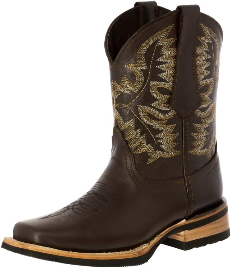 Мужские коричневые ковбойские сапоги Texas Legacy в западном стиле из кожи для родео с квадратным носком
Мужские коричневые ковбойские сапоги Texas Legacy в западном стиле из кожи для родео с квадратным носком