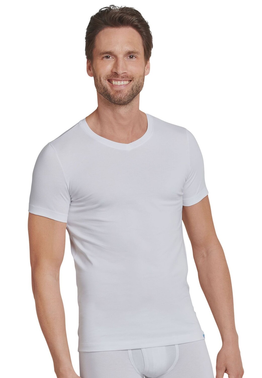 Футболка Long Life Cotton, V-образный вырез, однотонная, мужская SCHIESSER, белый
Футболка Long Life Cotton, V-образный вырез, однотонная, мужская SCHIESSER, белый