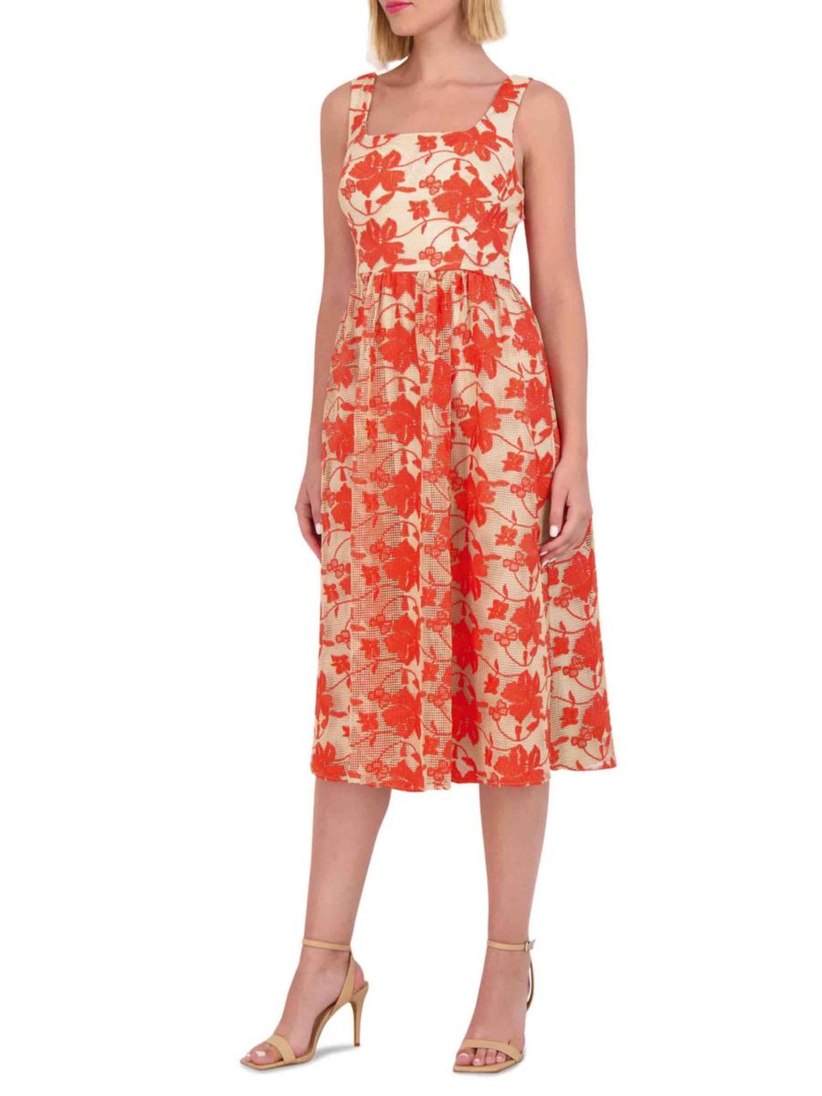 Платье-миди с цветочным принтом и сеткой Vince Camuto, цвет Poppy
Платье-миди с цветочным принтом и сеткой Vince Camuto, цвет Poppy