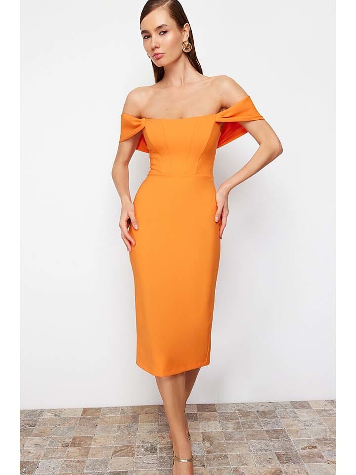 Платье до колена trendyol Kleid, оранжевый
Платье до колена trendyol Kleid, оранжевый
