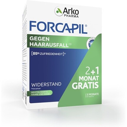 ARKOPHARMA FORCAPIL Витамины для волос Предотвращение выпадения волос Сила Блеск Восстановленные волосы Ногти Биотин для волос Venus от 15 лет 90 таблеток
ARKOPHARMA FORCAPIL Витамины для волос Предотвращение выпадения волос Сила Блеск Восстановленные волосы Ногти Биотин для волос Venus от 15 лет 90 таблеток