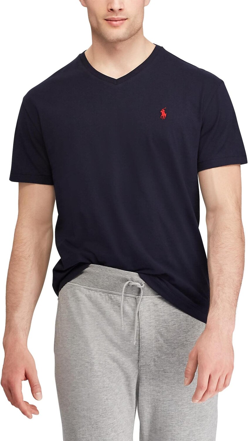 Классическая футболка с V-образным вырезом Polo Ralph Lauren, цвет Ink 
Классическая футболка с V-образным вырезом Polo Ralph Lauren, цвет Ink