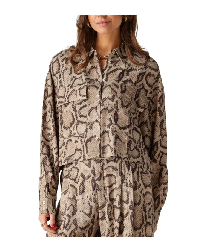 Блузка из змеиной ткани, универсальный фасон. Alix The Label, мультиколор
Блузка из змеиной ткани, универсальный фасон. Alix The Label, мультиколор