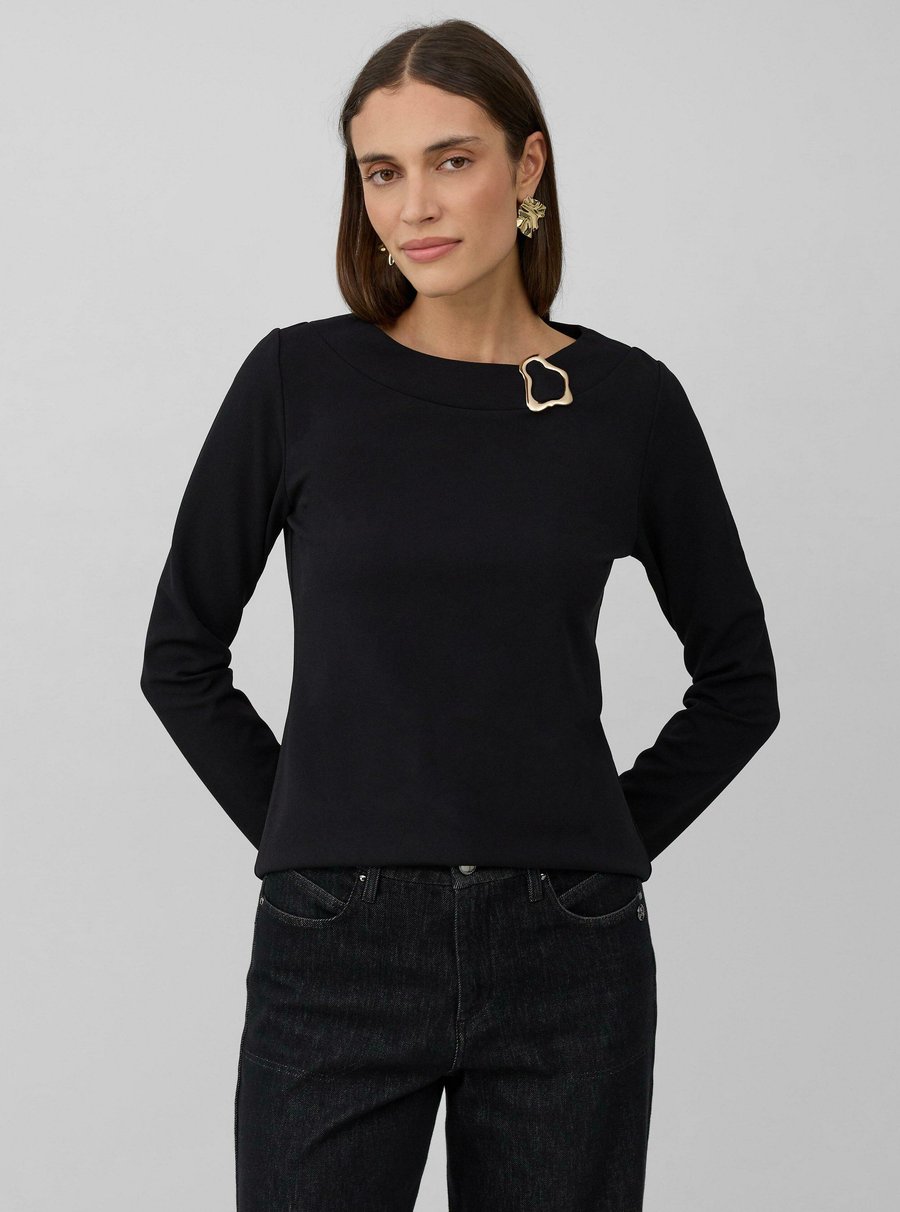 Топ s.Oliver BLACK LABEL AUS INTERLOCK MIT BROSCHE, Schwarz/Black
Топ s.Oliver BLACK LABEL AUS INTERLOCK MIT BROSCHE, Schwarz/Black