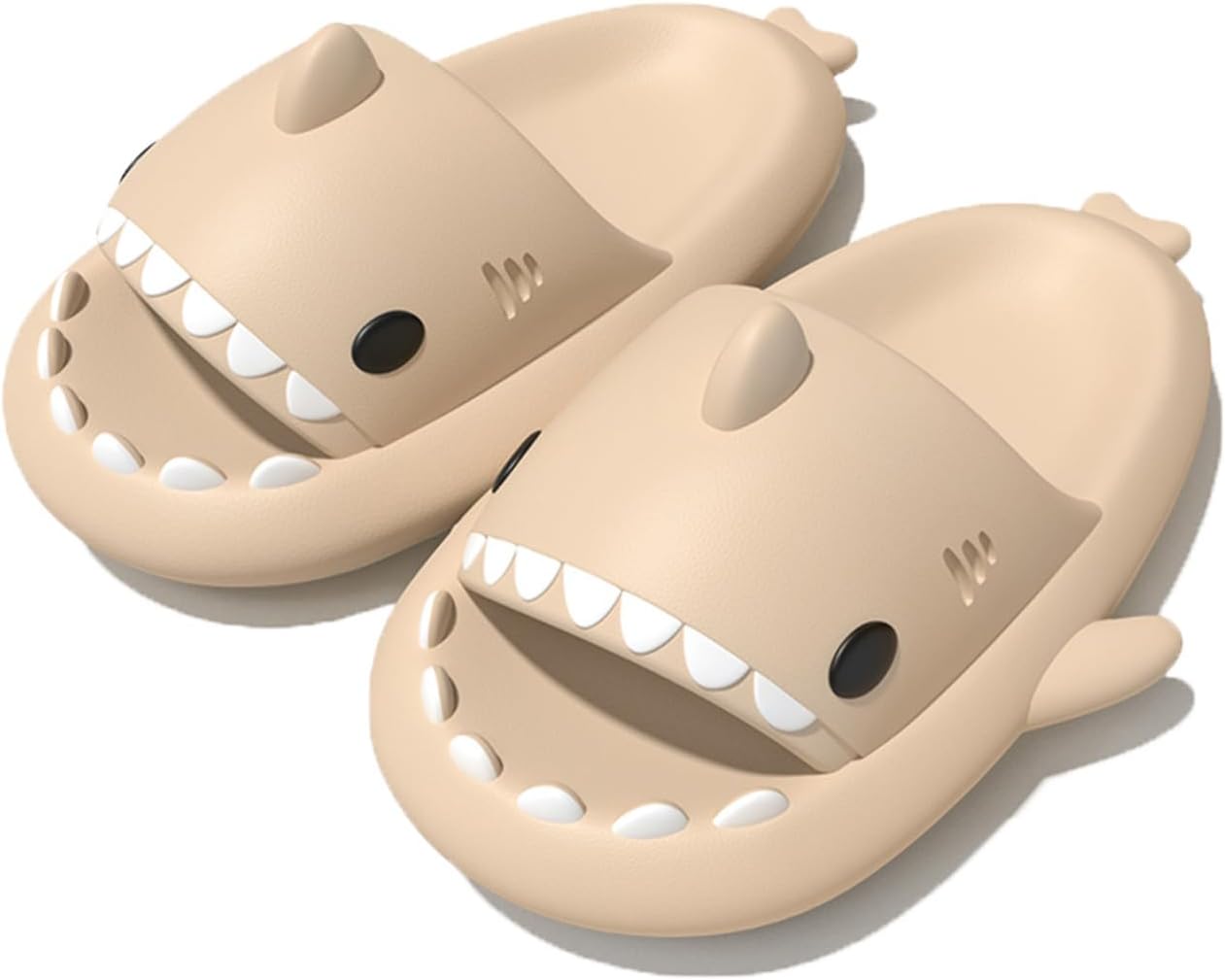 Тапочки Zureto Shark Cloud, милые тапочки с рисунком акулы для дома и улицы для женщин и мужчин, бежевый
Тапочки Zureto Shark Cloud, милые тапочки с рисунком акулы для дома и улицы для женщин и мужчин, бежевый