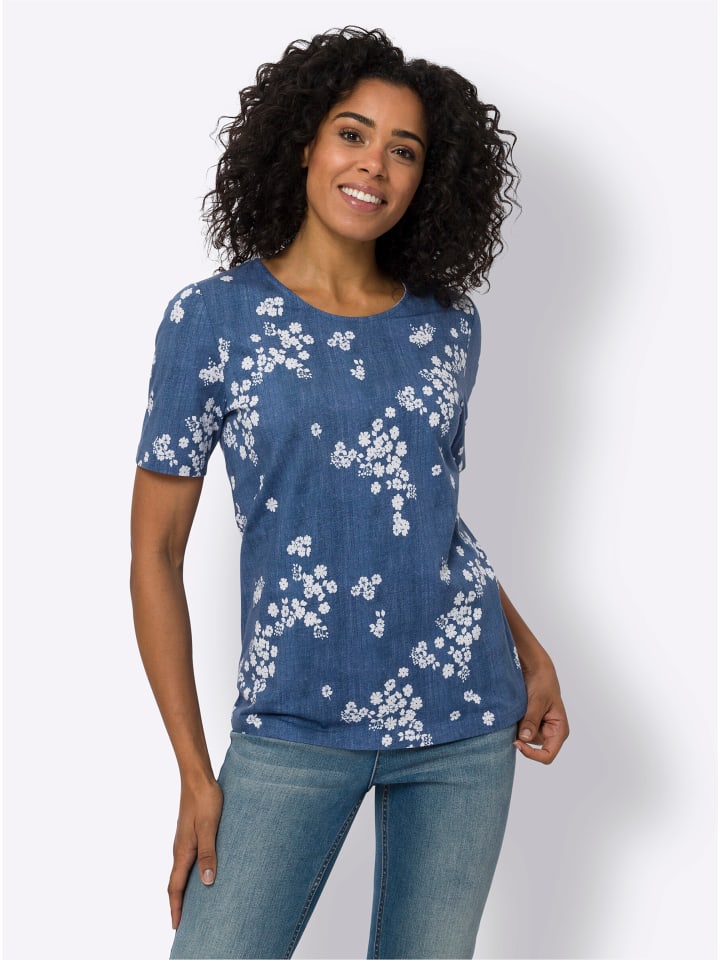 Рубашка с короткими рукавами из джинсовой ткани синего цвета с белым принтом Sieh an!
Рубашка с короткими рукавами из джинсовой ткани синего цвета с белым принтом Sieh an!