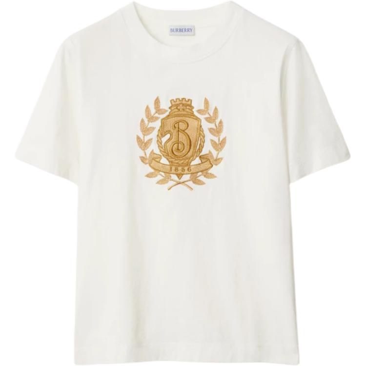 Футболка Crest Cotton Burberry, белый
Футболка Crest Cotton Burberry, белый