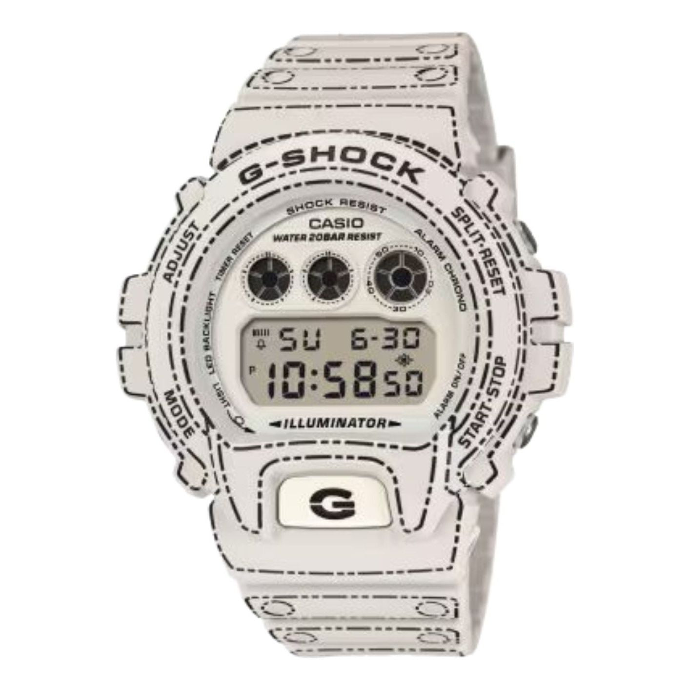 Casio G-Shock 6900 Series Аналогово-цифровые часы, произведено в Японии, цвет «белый», модель
Casio G-Shock 6900 Series Аналогово-цифровые часы, произведено в Японии, цвет «белый», модель