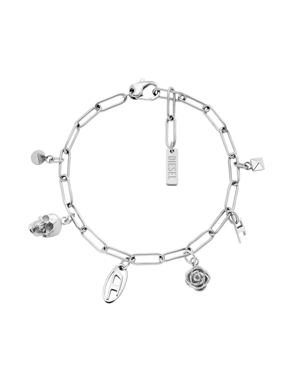 Браслет с подвеской DIESEL, серебяный
Браслет с подвеской DIESEL, серебяный