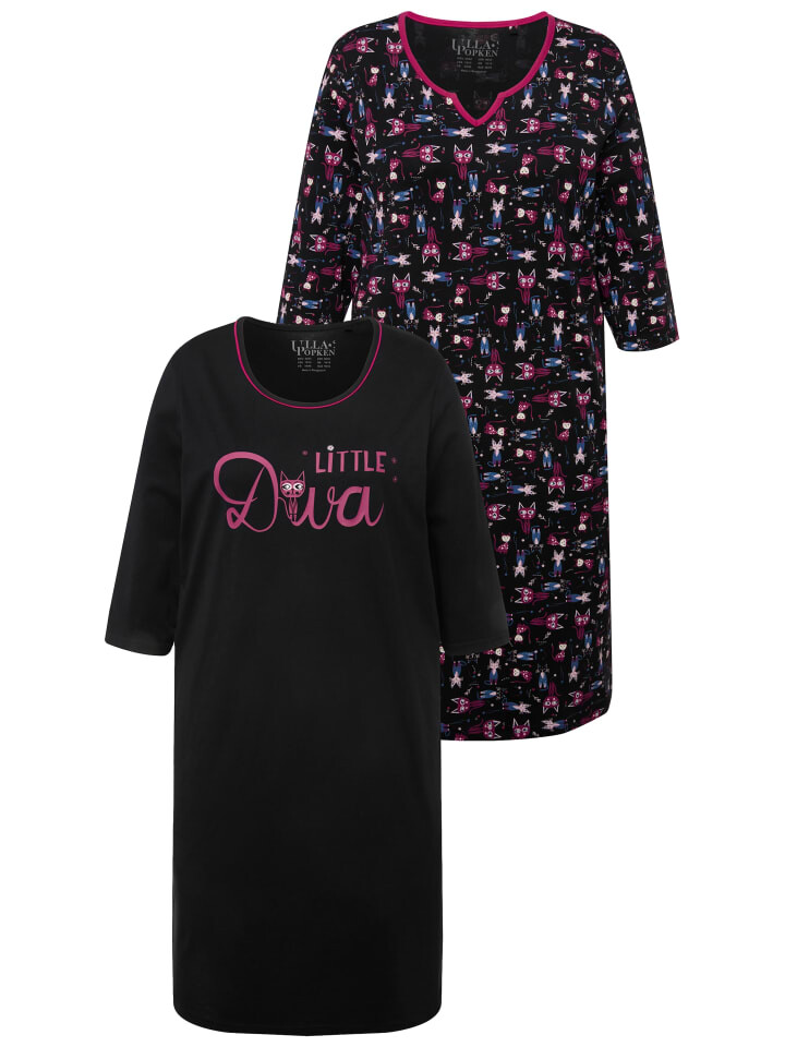 Ночная рубашка Ulla Popken, черный
Ночная рубашка Ulla Popken, черный
