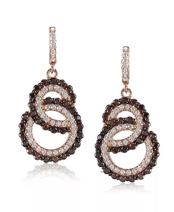 Серьги-Подвески Suzy Levian из стерлингового серебра с переплетенными двойными петлями из кубического циркония Suzy Levian New York, brown
Серьги-Подвески Suzy Levian из стерлингового серебра с переплетенными двойными петлями из кубического циркония Suzy Levian New York, brown