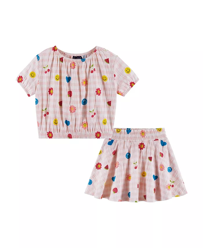 Комплект для девочки: топ и шорты из джерси в розовую клетку Toddler/Child Andy & Evan, розовый
Комплект для девочки: топ и шорты из джерси в розовую клетку Toddler/Child Andy & Evan, розовый