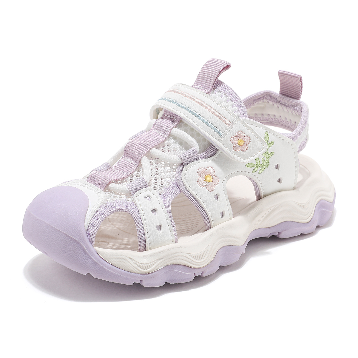 Нескользящие, легкие, амортизирующие, низкие сандалии для детей ABC KIDS, белый/фиолетовый
Нескользящие, легкие, амортизирующие, низкие сандалии для детей ABC KIDS, белый/фиолетовый
