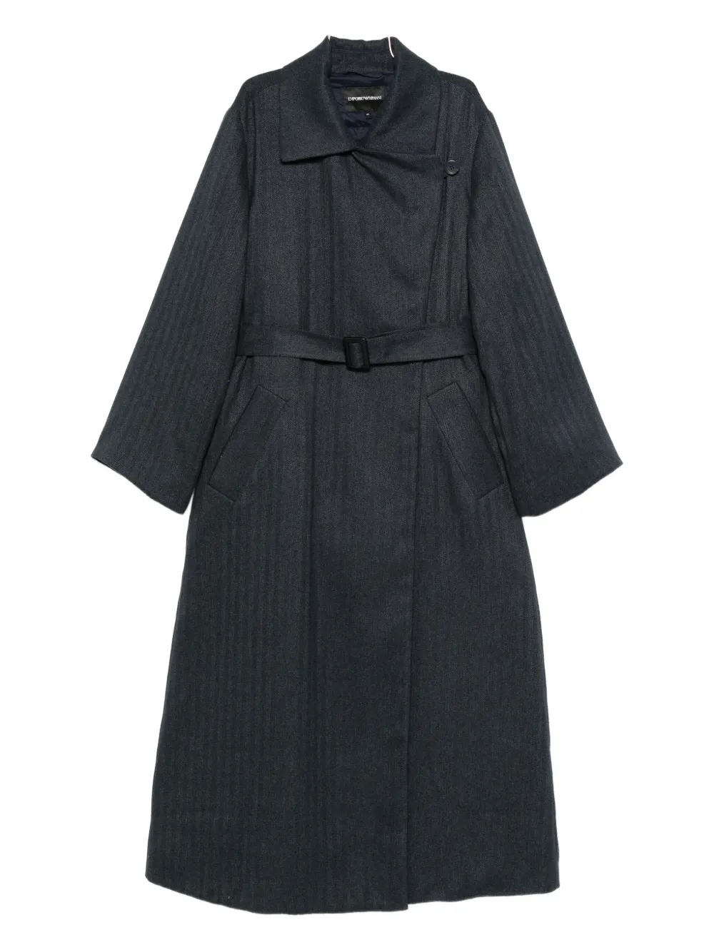 Полосатое двубортное пальто с поясом EMPORIO ARMANI, синий
Полосатое двубортное пальто с поясом EMPORIO ARMANI, синий