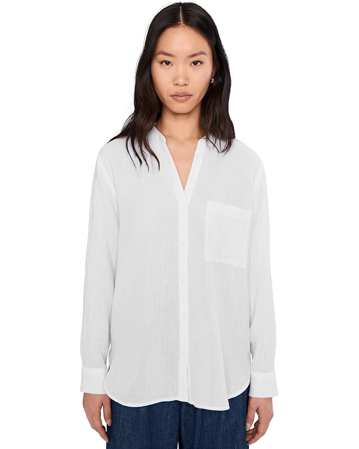 Женская блузка Eileen Fisher Organic Cotton Ripple Mandarin Collar, White
Женская блузка Eileen Fisher Organic Cotton Ripple Mandarin Collar, White