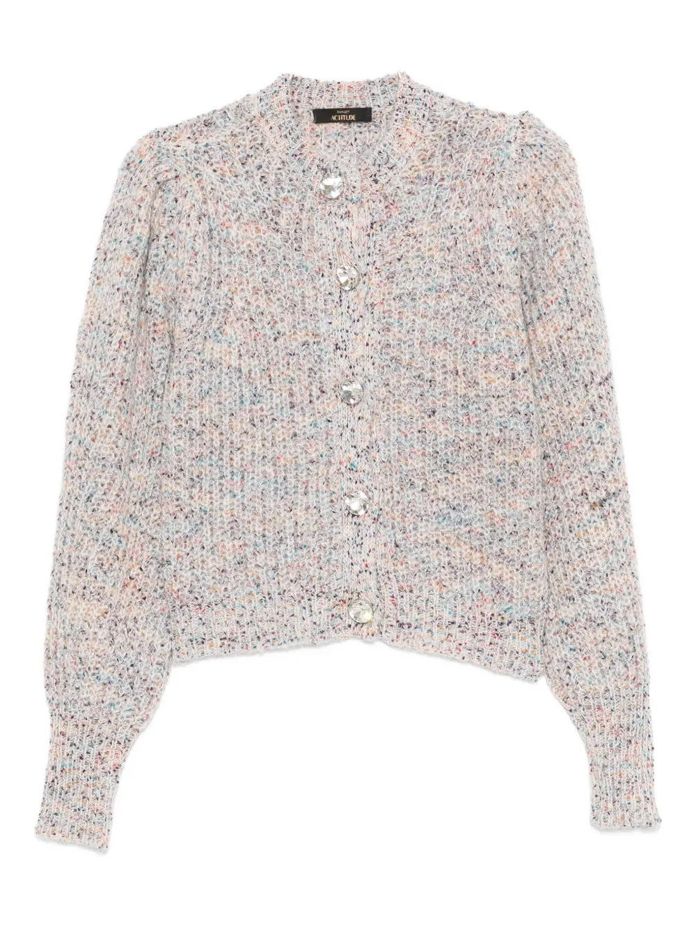 Кардиган с рукавами-буфами в крапинку TWINSET, нейтральный
Кардиган с рукавами-буфами в крапинку TWINSET, нейтральный