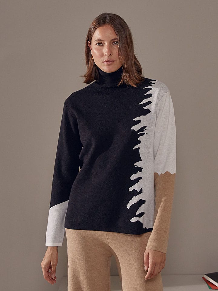 Водолазка черного/бежевого/белого цвета Rodier
Водолазка черного/бежевого/белого цвета Rodier