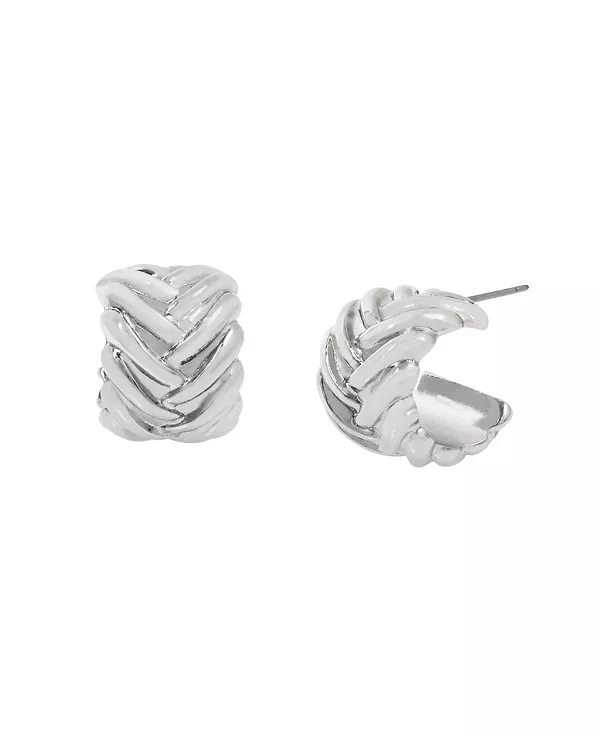 Серьги-Кольца плетеные Huggies Steve Madden, rhodium
Серьги-Кольца плетеные Huggies Steve Madden, rhodium